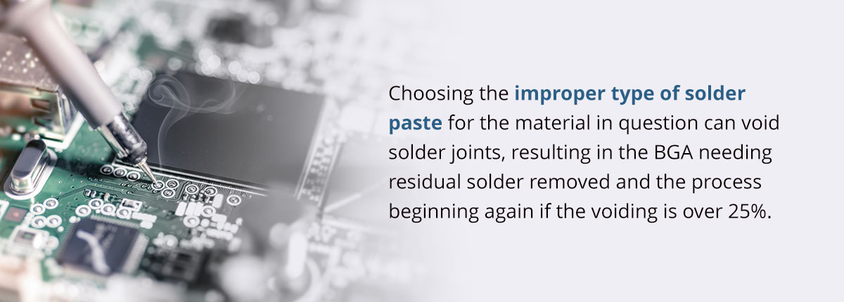 Choose the right solder paste to avoid starting over