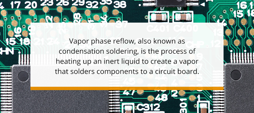 circuit board with soldered components